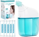 鼻灌漑システム30サラインパケット鼻腔ケア、シヌスリンスマシン、鼻リンスマシン、鼻腔自動廃棄物収集機能、鼻アレルギー - グリーン