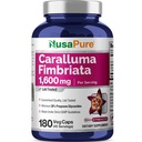 ヌサピュアカルラクマ フィムブリタ 1600mg - 180 Veggie カプセル (非GMO、ビーガン)