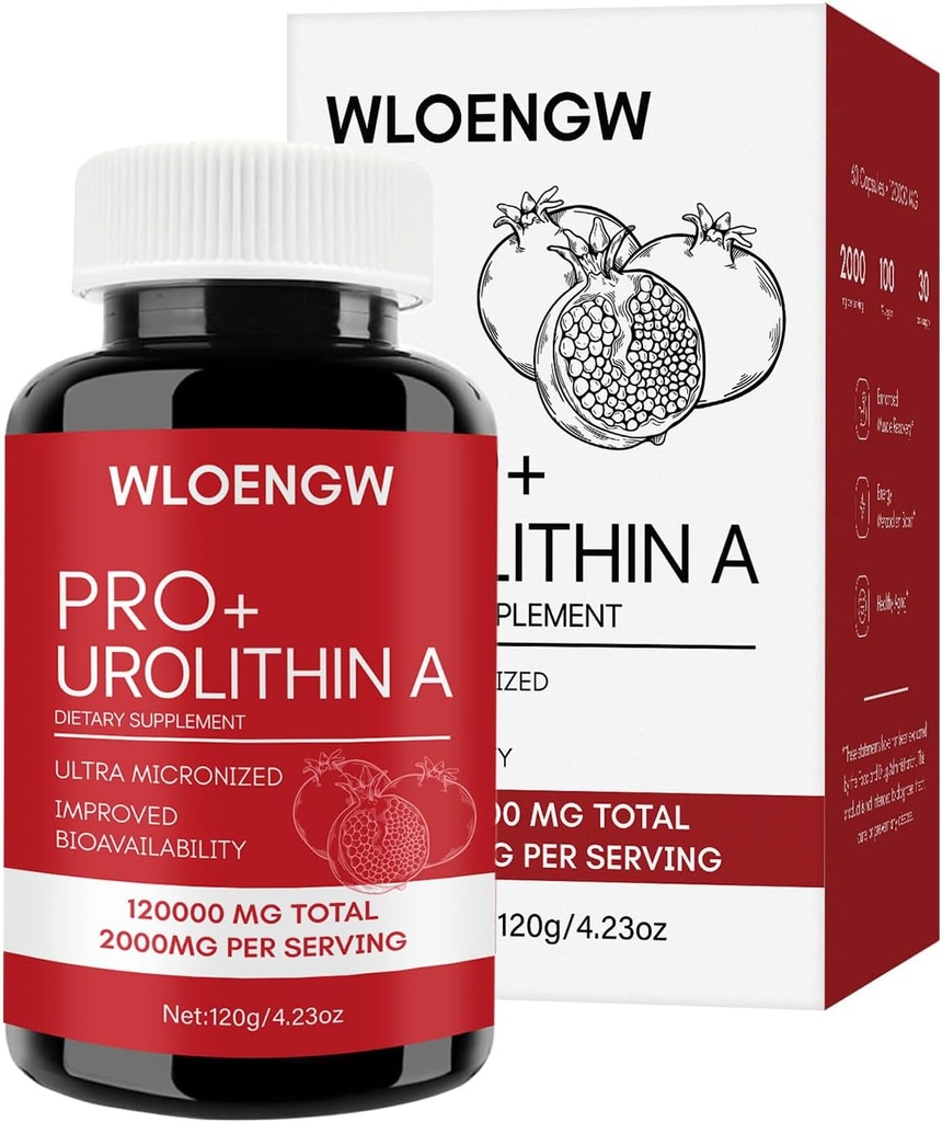 Newly Urolithin A Supplement 60 Count, 2000MG - 1 Bottle