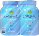CollagenC Hydrolysate - コラーゲンカプセル4パック - ビタミンC - 皮膚、髪、爪、免疫&ジョイントサポート - 4パック