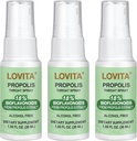 LOVITA Bee Propolis Throat Spray 250mg、Bee Propolis Extract with 18% Bioflavonoid、アルコールフリー抗酸化剤、免疫サポート&ソア脅威救済、グルテンフリー、非GMO、1 Fl Oz、90日の供給