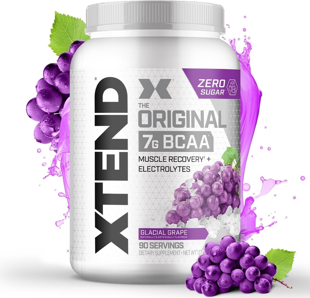 Xtend 元の BCAA の粉 7g BCAA および 2.5g L グルタミン、砂糖は人及び女性のためのアミノ酸の自由なポストのワークアウト筋肉回復飲み物、90 のサービングを解放します