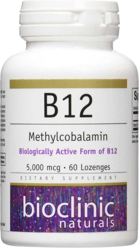 BioclinicナチュラルB12メチルコバラミンビタミン、60カウント