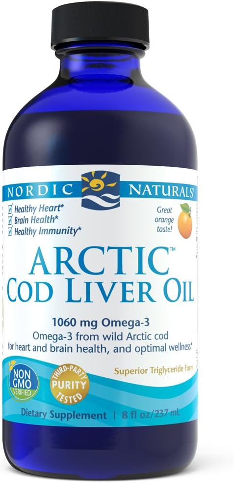 ノルディックナチュラルズ - アークティックCLO、ハートと脳の健康、および最適なウェルネス、オレンジ8 Fl Oz(パッケージ1)