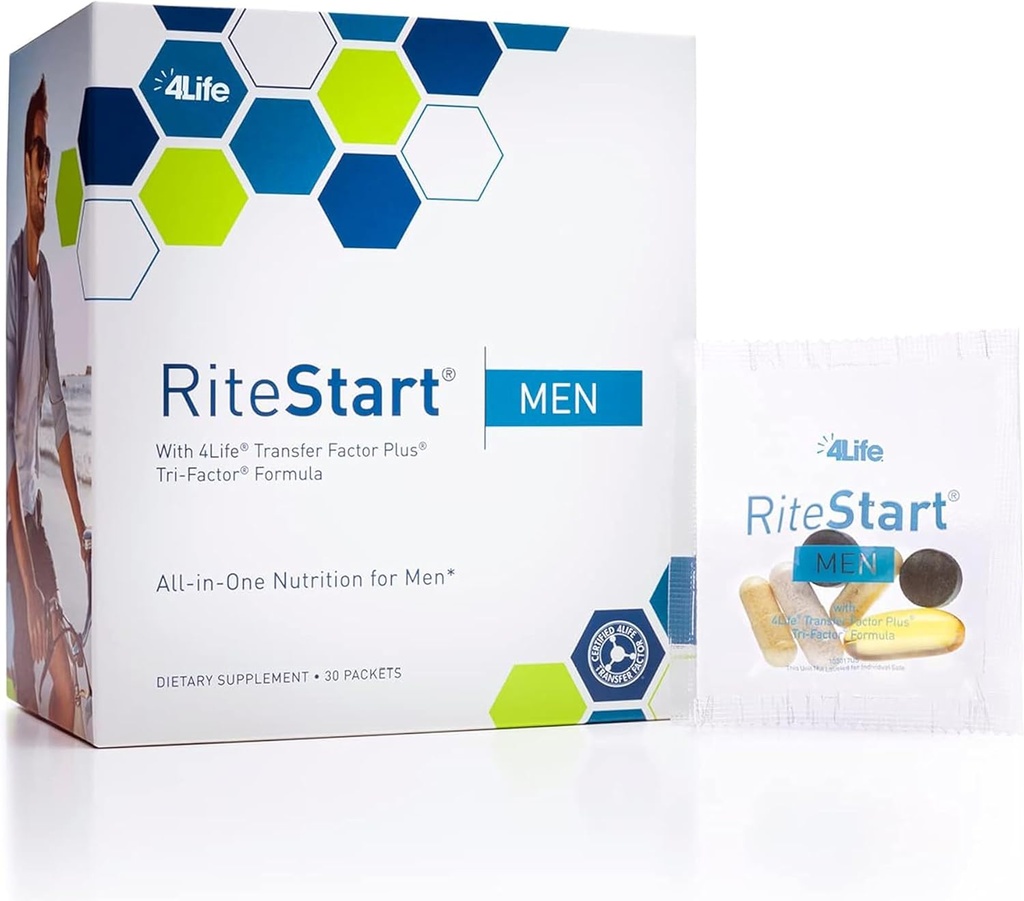 4Life RiteStartの人-毎日の栄養物のパック サポート免疫システム健康-ビタミンC、Dおよび亜鉛が付いている毎日の補足の方式- 30のパケット