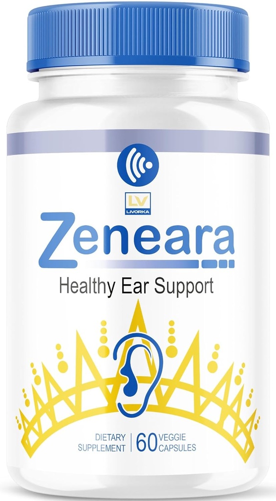 Zeneara の健康な耳サポート補足、Zeneara、Zeneara のカプセル、Zeneara の健康な耳サポート、Zeneara の高度の方式、Zeneara の検討、1 か月のための 60 のカプセル