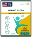 ライブ・トゥ・シャイン・ギンゴ・ビロバ・パッチ - 30 Gingko の transdermal パッチ - 女性と男性のための 1 か月の供給 - 米国製