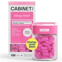 キャビネット: アレルギーのためのDiphenhydramine 25mgのアレルギーの救助のAntihistamineのタブレット、ヘイ・ファーバーおよび鼻、120のタブレット(詰め替え可能なガラスびん)