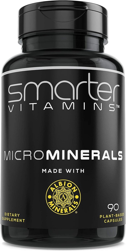 アルビオン® 6 エッセンシャル トレース ビスグリシン ミネラル、マンガン、ほう素、クロム、セレン、モリブデン サプリメント、90 プラント ベースのビーガン カプセルから 15 mg 亜鉛グリシン酸塩