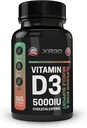 ビタミンD3 5000IU Cholecalciferol - 優れた骨と筋肉のサポート - 365 Softgels - アメリカ製