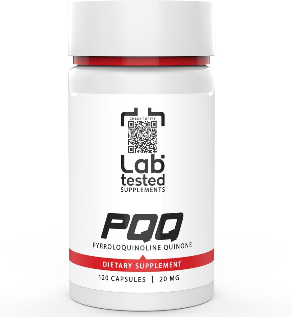 PQQQ - ピロロキノリンキノン - 120 20mgカプセル - 3rdパーティーCOAは、すべてのロットで提供# - 4ヶ月の供給
