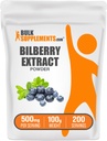 BulkSupplements.com ビルベリーエキスパウダー - ビルベリーエキスサプリメント、ハーブサプリメント - ビーガン&グルテン無料、給食当たり500mg、100g(3.5オンス)(パッケージ1)