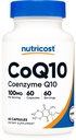 Nutricost CoQ10 100mg、60ベジタリアンカプセル、60サービング - Coenzyme Q10