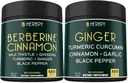 バンドル7in1 Berberine HCl&5in1ジンジャーサプリメント - サポート免疫、消化および心の健康