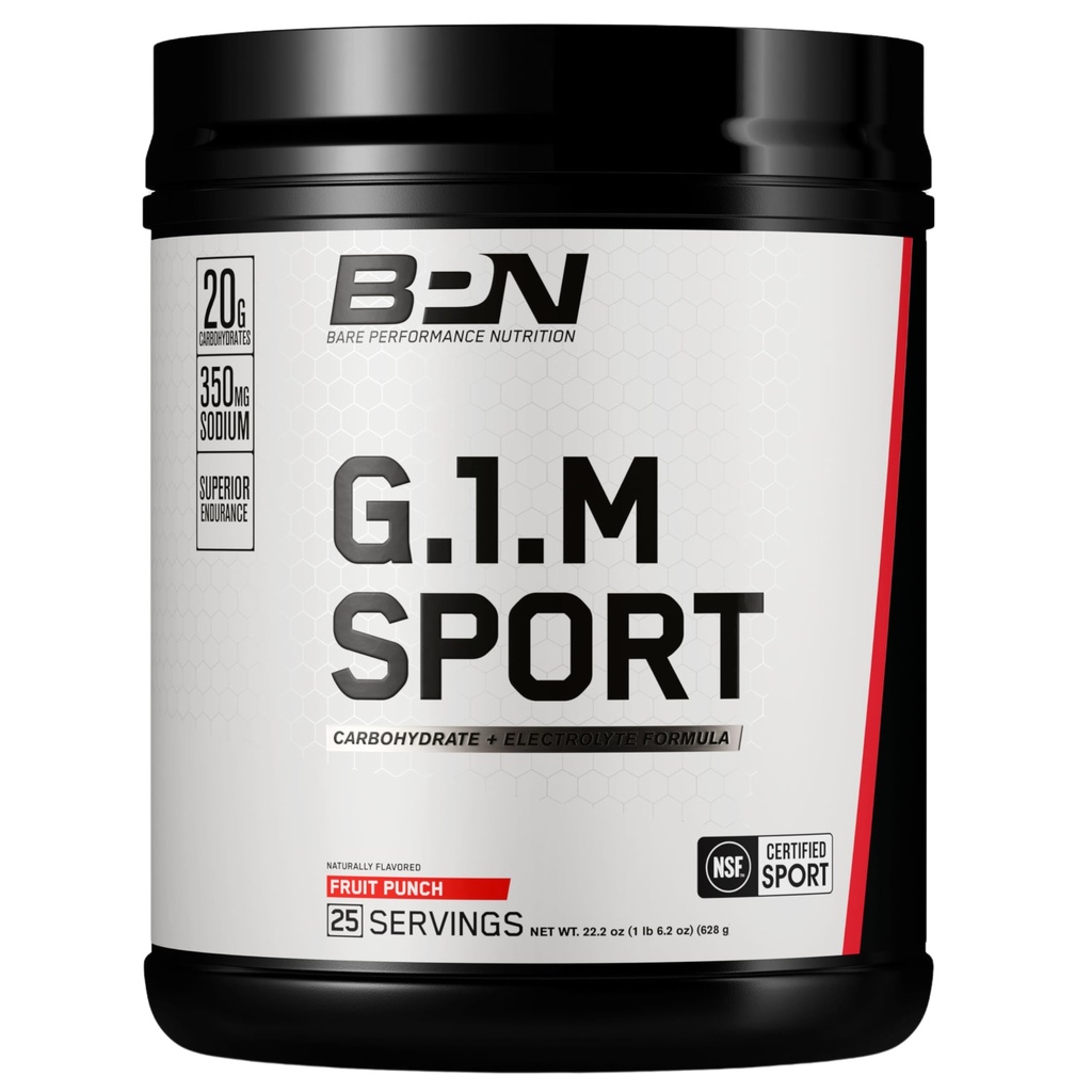 ベアパフォーマンスの栄養、BPN G.1.Mは1つのより多くのスポーツ、持久力の訓練の燃料、優秀な炭水化物及び電解質の粉の方式を、減らします疲労、フルーツ パンチ、25のサービング行きます