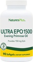 NaturesPlus ウルトラ EPO 1500 - イブニング プリムローズ オイル - プレメンストラクチャーとメノパサール酸化防止サポート - クリアスキンを促進 - グルテンフリー - 90 ソフトゲル, 90 サービング