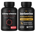NutraChamps 完全な腎臓の健康: Berberine & Kidney Cleanse Duo