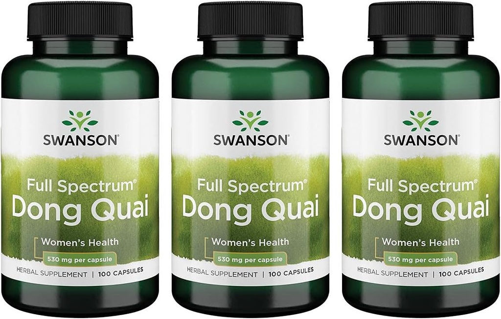 Swanson Dong Quai 530 ミリグラム 100 カプセル 3 パック