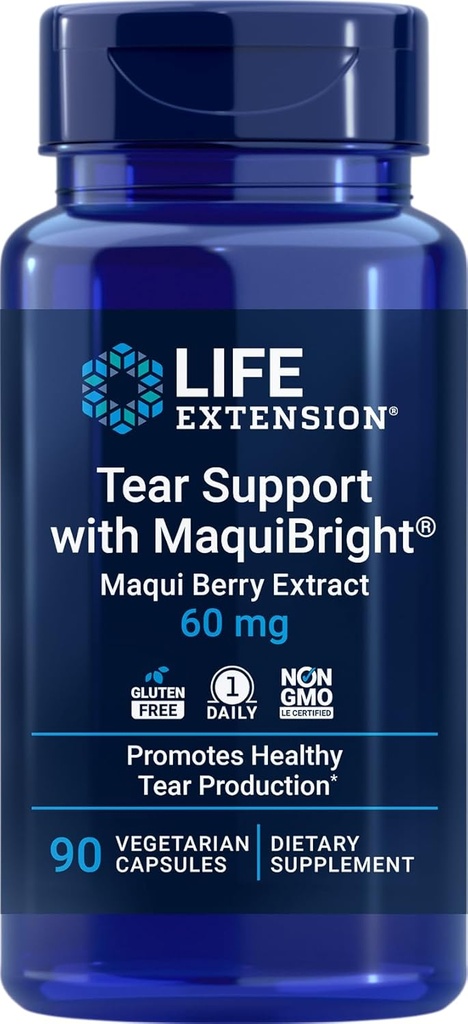 MaquiBright、90のベジタリアンのカプセルとのライフ エクステンションの破損サポート