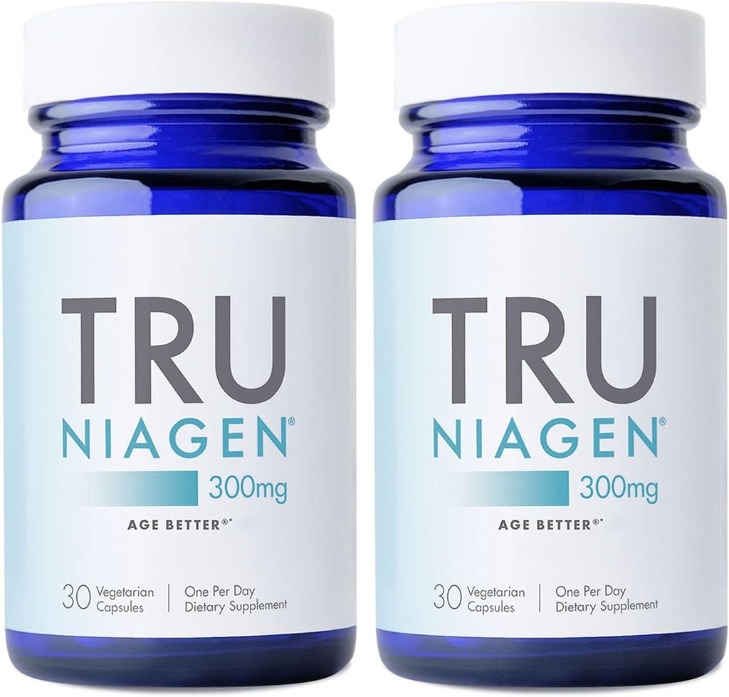 抗老化および細胞再生のためのTRU NIAGENの特許を取られたNADの補足、300mg Niagen、30のサービング サポート 細胞エネルギー、頭脳、筋肉  ニコチンアミドの肋骨(NR) 取る 1 日 | 2 本のびん
