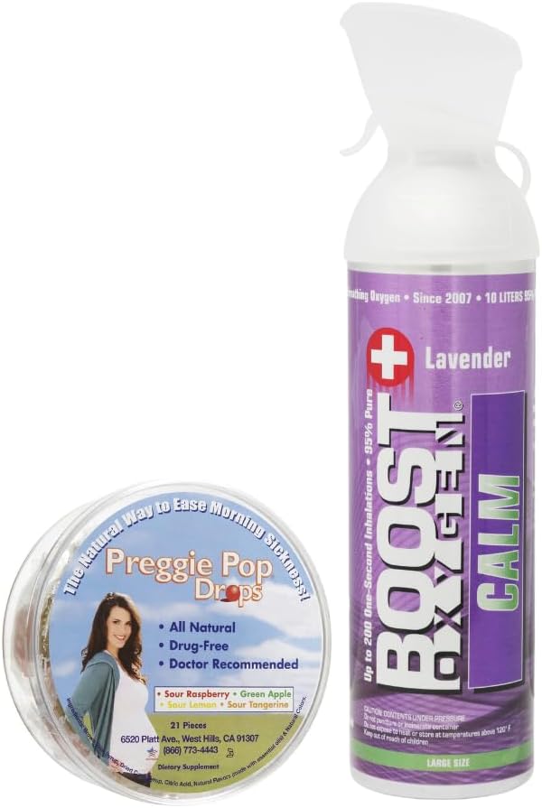 酸素の大きい Calm および Preggie のポップ・ドロップは妊娠の間に朝の病気の救助のために束ねます、すべての自然な