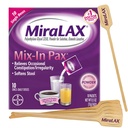 MiraLAX の穏やかな便秘の救助の Laxative の粉、PEG 3350 の腰掛けの軟化剤、粗い側面効果無し、混合の撹拌機、旅行パック、10 の線量が付いている単一の線量の混合のパック