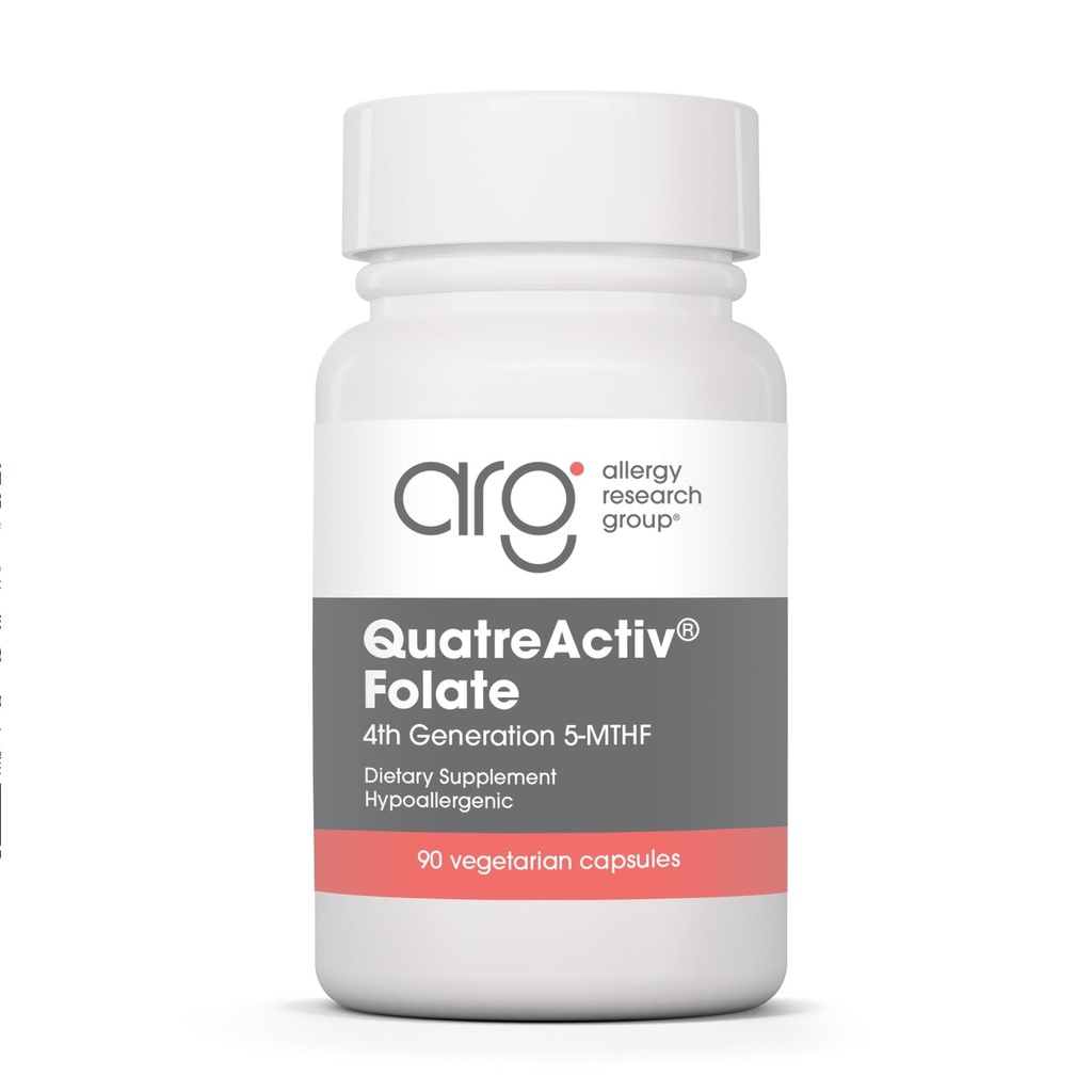 アレルギーの研究のグループQuatreActivの葉酸塩の補足- Methylfolate、5-MTHFのメチル化サポート、Quatrefolicのベジタリアンのカプセル- 90の計算