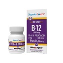 優秀な源無しショット ビタミンB-12 Cyanocobalamin 1000のmcg、B-6の葉酸及びビタミンD-3 1000 IU -サポート エネルギー、頭脳、中心及び骨の健康 - 100の副腎の分解のタブレット
