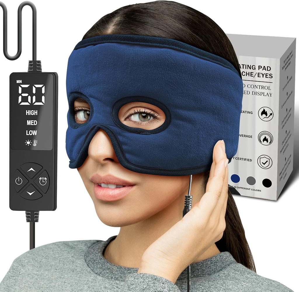 CREATRILLはSinusの救助のマスク、Sinusの圧力、頭痛の救助のための片頭痛のマスクのための表面暖房のパッドを熱しました