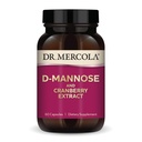 Mercola D-MannoseとCranberry Extract博士、30サービング(60カプセル)、栄養補助食品、非GMOの尿路の健康をサポート