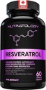 Nutratology Resveratrolの補足-強力な酸化防止の補足-反老化のトランスResveratrol -心血管の健康、細胞の再生及び毛の成長を増加して下さい- 60のカプセル- 30のサービング