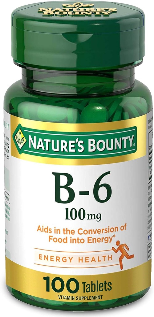 Nature?s バウンティビタミンB6、100mg、タブレット、100Ct。