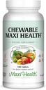 子供のためのMaxiの健康のChewable Multivitamin, 十代の若者たちと大人 - 大人と子供のためのチェリーのChewableビタミン - Kosherキッズマルチビタミン + アイロン (180錠)