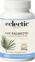 Eclecticハーブ - Palmettoカプセルを見た | 男性の尿路&前立腺健康サプリメント | 男性の健康をサポート | ノンGMO、ビーガン、グルテンフリー(120 CT | 600 mg)