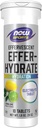 NOW Foods Sports Nutrition、Effervescent Effer-Hydrate、Electrolyte Supplement、Recovery*、Lemon Lime、10錠