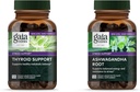 Gaia Herbs Ashwagandha Root - Made with Organic Ashwagandha Root - 120 Vegan Liquid Phyto-Capsules & Thyroid Support - Support Healthy Metabolic Balance and Overall Well-Being - 120 Vegan Liquid Phyto