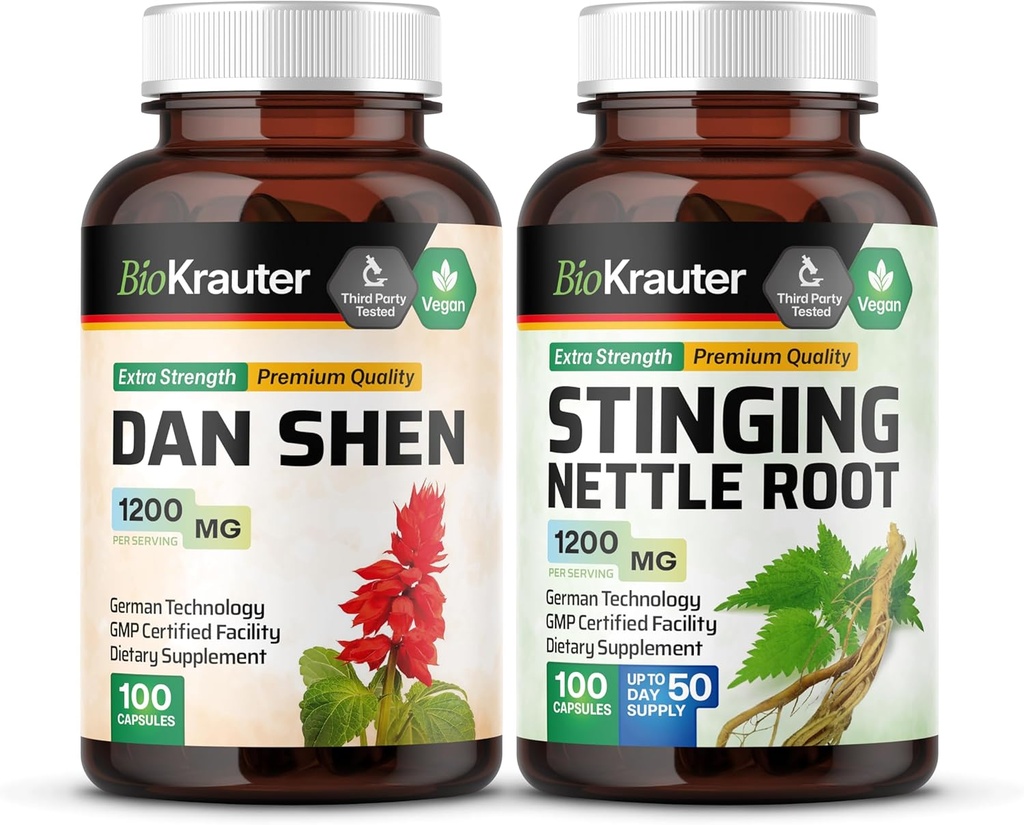 BIO KRAUTER Dan Shen 100 カプセル & スティング イラクサ 100 カプセル