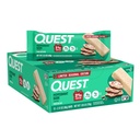 Questの栄養のペパーミントの樹皮蛋白質棒、21g蛋白質、4g純炭水化物、1g砂糖、グルテンフリー、12の計算