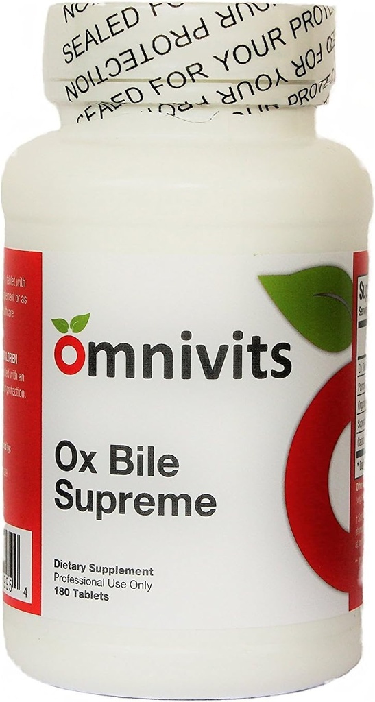 Ox Bile Supreme | 胆塩・消化酵素・ベタイン 有機ビート濃縮 | 肝・胆嚢機能の栄養サポート | 脂肪消化のエイド | 180錠