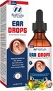 Natrulo Ear Drops for Ear Infection – Organic Ear Drops for Adult, Kids, Baby, Dog & Pets – for Ear Aches, Itchy Ears, Infections, Swimmer's Ear, & Loosen Wax – Kids Safe, Made in USA