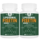 LiposomalのFisetinの補足、健康な老化のための2000MG、98%の純粋なFisetinのポリフェノールの酸化防止剤、TMGおよびResveratrolの健康な老化、認知サポート、120カプセル