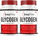 (2パック)簡単なフローグリコゲンサポート - EasyFlow Glycogen、Easy Flow、Easy Flow Glycogenサプリメント、Glycogenサポート簡単なフロー、簡単なフローグリコゲン、Glycogen Easy Flow、60カプセル2ヶ月