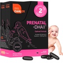 DHAとFollateのZahler Prenatalビタミン - DHAサプリメント&母親と子供のためのプレナタルマルチビタミン - アイアン付きのコッシャープレナタルDHAプレナタルビタミン、前ナタールSoftgels(120カウント)