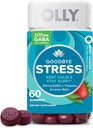 OLLY Goodbye Stress Gummy, GABA, L-Theanine, Lemon Balm, Stress Relief Supplement, Berry - 60 Count