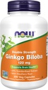 NOWの補足、GinkgoのBiloba 120のmgの二重強さ、非GMOのプロジェクトは、200のベジのカプセルを修飾しました