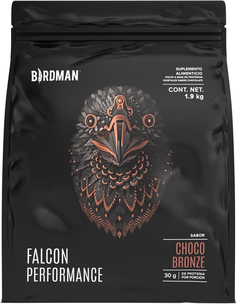 BIRDMAN Falcon Performance Premium Sport Protein Powder Plus Creatine, 31g Protein and 5g Creatine per Serving, No Inflammation, No Acne, Chocolate Flavor | 1.9Kg