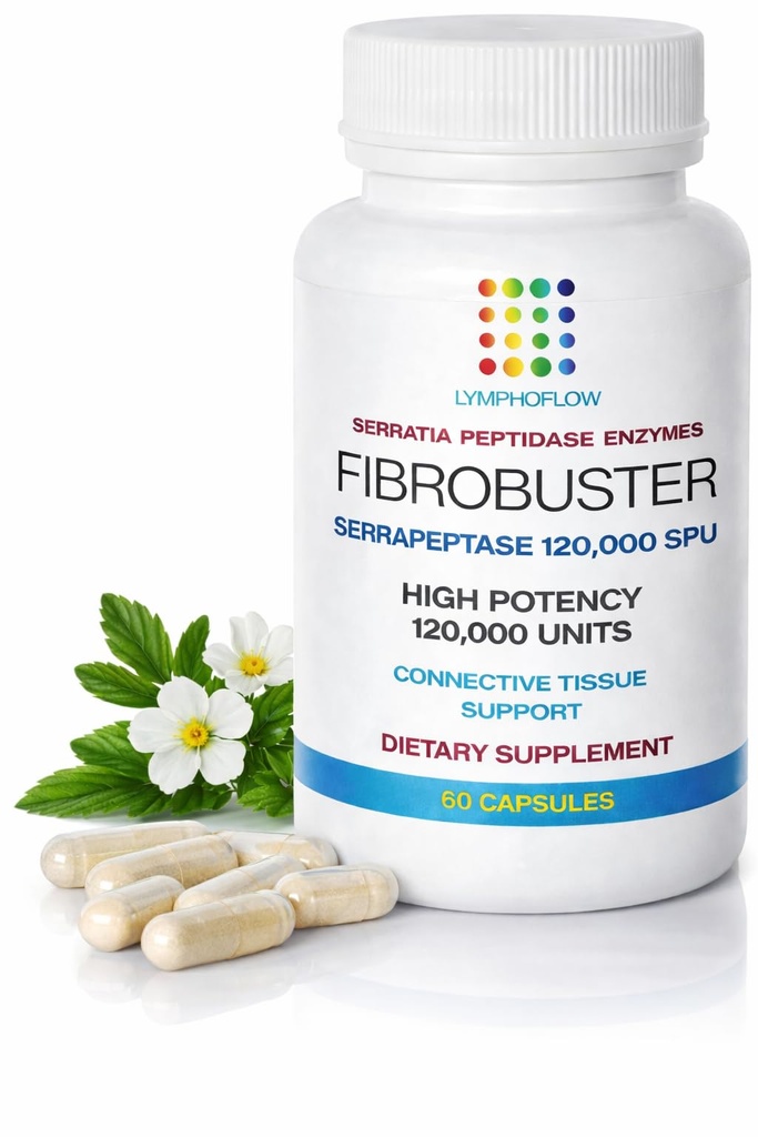 Bruizex FibroBuster の serrapeptase の Proteolytic の酵素 120,000 SPU I の Fibrosis の心配、傷及びケロイドの取り外しの補足 360 の lipo、BBL、Liposuction、Tummy Tuck I の回復及び免疫サポート I 60 の帽子の後で