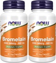 NOWの補足、Bromelain (自然なプロテオリンの酵素) 2,400 GDU/g - 500のmgの自然なプロテオリンの酵素*、60のベジのカプセル(パッケージ2)