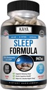 Kaya Naturals - Sleep Support Formula with Melatonin - Aid Support Vitamin Supplement - Sleep Stress and Mood Support - L-Tryptophan, Passion Flower, Ashwagandha and More - 60 Capsules (60 Count)
