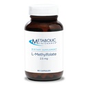 メタボリックメンテナンスL-メチルフォレート2.5mg - Lメチルフォレート、女性&男性のためのメチルフォレートサプリメント、脳の健康、フォーカス、およびカルムのためのメチル化されたビタミンB9(5-MTHF) - 30カプセル(パッケージ1)
